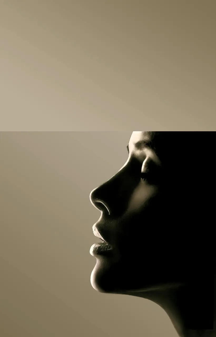Sculptural side profile illustrating natural facial harmony